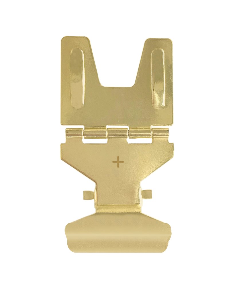 Russell and Hazel Brass Display Clamps,6 count