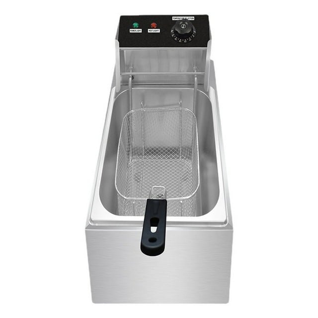 Freidora eléctrica doméstica 4L funciones múltiples pequeña temperatura constante automática 1500W f Tomshoo Freidora eléctrica