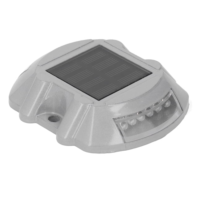 12LED Solar Driveway Deck Light IP68 Waterproof Solar Driveway Dock Lamp for Sidewalk Garden 600mAH Red Light