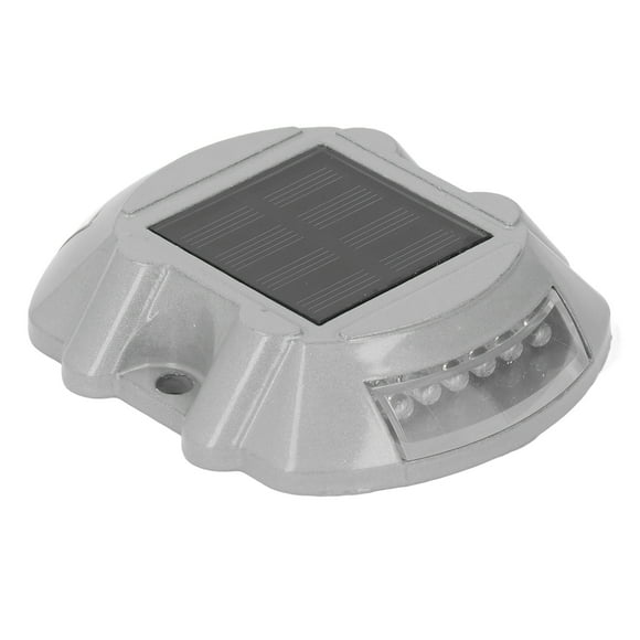 12LED Solar Driveway Deck Light IP68 Waterproof Solar Driveway Dock Lamp for Sidewalk Garden 600mAH Red Light