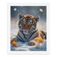 thumbnail image 5 of Paint By Numbers Kit for Adults Beginner - DIY Tiger In Snow With Flowers Canvas Painting Kits for Adults, Frameless Paint By Number for Adults for Home Wall Decor 16x20 Inch, 5 of 7