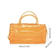 thumbnail image 3 of Candy Colored Clear Bag with Large Capacity Shoulder Bags PVC Crossbody Handbag for Organizing Toiletries, 3 of 8