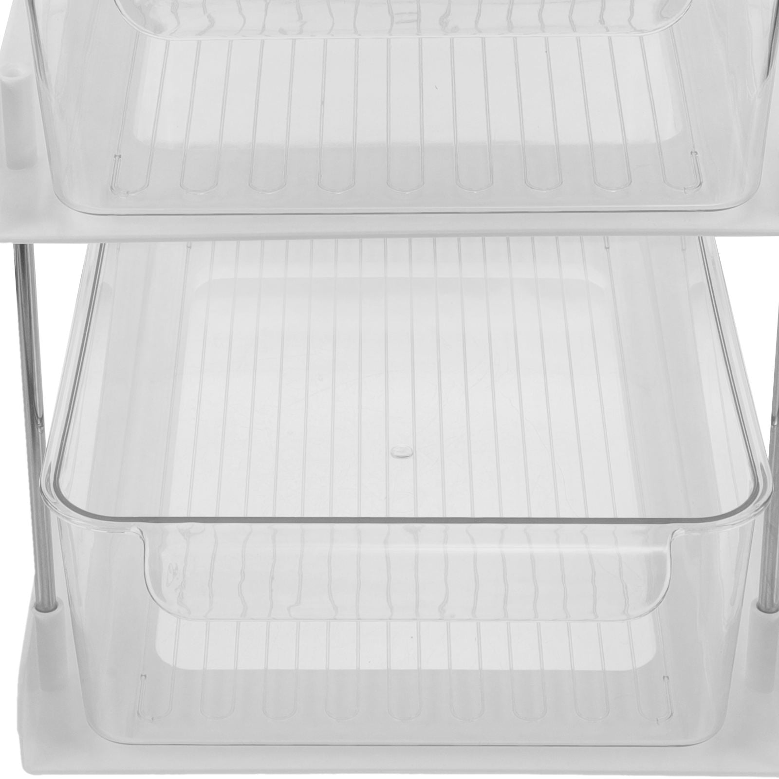 PTOOTP Stainless Steel Under Sink Organizer Shelf for Kitchen, Bathroom Cabinet, Pantry Storage - 1 Set