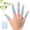 Blue, variant on PTSPLLMY 20 PCS Gel Finger Sleeve Protectors - Silicone Finger Sleeves with Lavender Extract - Finger Cots Bandages Provide Relief for Finger Cracking, Corns, Blisters and Calluses Protect (Purple)