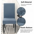 thumbnail image 5 of Stretch Chair Cover Set of 4, Dining Room Chair Protector Cover Universal Removable Washable Modern Durable for Home Hotel Restaurant Party Banquet Kitchen Decoration,Light Blue, 5 of 5
