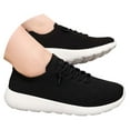 thumbnail image 3 of Xiaoxatg Women's Breathable Casual Sneakers Comfortable Soft Sole Footwear for Everyday Running Sports Travel and Leisure Activities 9.5 Black, 3 of 7