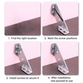 thumbnail image 5 of Conector de esquina universal para muebles de acero inoxidable, conector de fijación en ángulo, marco de soporte triangular para muebles de acero inoxidable (50 unidades), 5 of 5