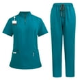 thumbnail image 4 of Conjunto De Camiseta Y Pantalones De Enfermería Para Salón De Belleza, SPA, Cosmetología, Peluquero De Mascotas, 4 of 8