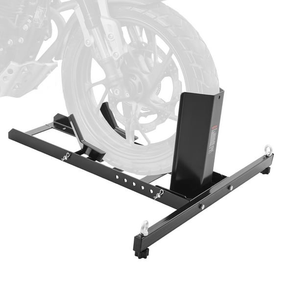 VEVOR Motorcycle Stand Wheel Chock Front or Real Tire Size 15"-22" Adjustable