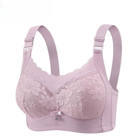 Sales Today Clearance Xdegoge Plus Size Bras for Women Plus Size Front Closure Wireless Wireless Seamless Strapless Sports Bras Purple M Everyday Sleeping Seamless Bralettes Orders Placed Clothes