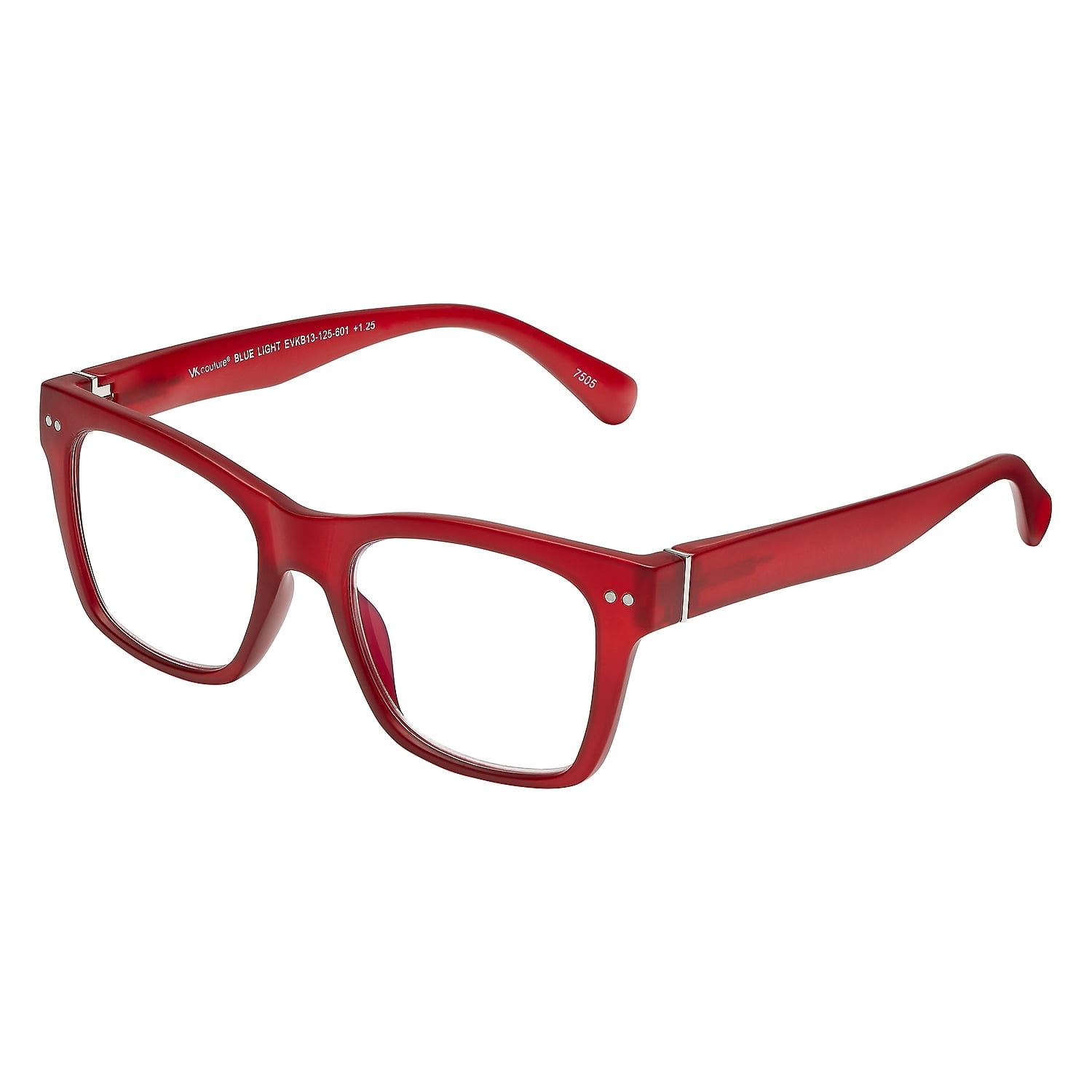 SAV VK Couture Blue Light +1.50 Reading Glasses Burgundy (EVKB13)