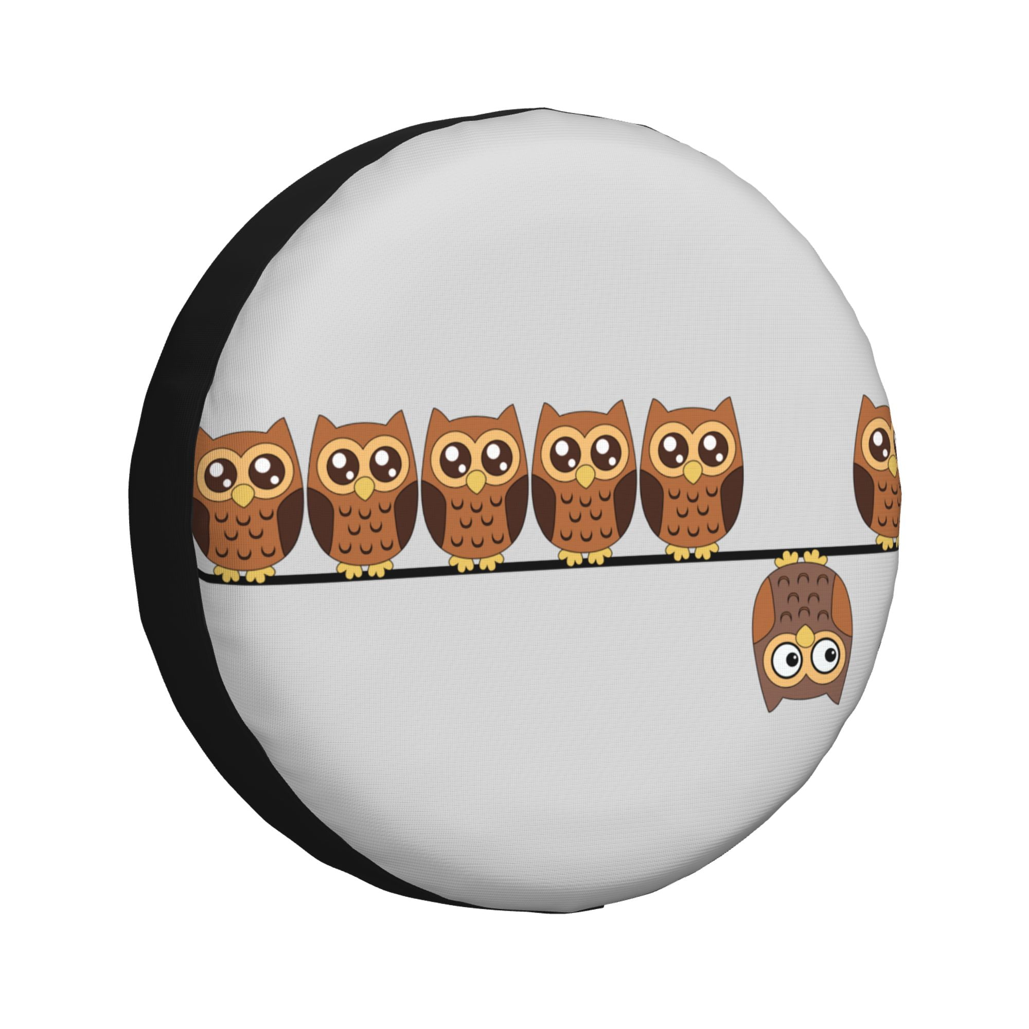 XMXY Cartoon Owl Spare Tire Cover，Universal Waterproof Cover for Jeep