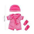 thumbnail image 3 of Reborn Doll Clothes, Simulation Doll Outfit, Christmas Dress Set for 12 Inch Dolls, Elastic Material, Easy to Put On and Take Off, Suitable for Holiday Dress Up and Gift Giving, 3 of 7