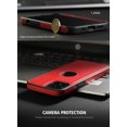 thumbnail image 3 of 1 paquete compatible con iPhone 13 Pro Max Funda delgada de piel sintética de primera calidad con costuras clásicas de lujo elegante y delgada (2021) 6.7" (rojo), 3 of 5