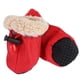 thumbnail image 5 of Juego de 4 botas antideslizantes para perros, calcetines acolchados de algodón suave, color rojo, n.° 4, 5 of 9