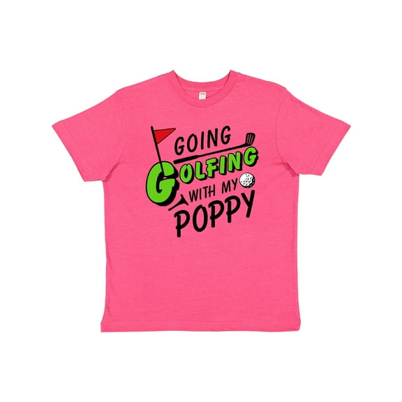 Inktastic Going Golfing with my Poppy- kids golf Youth T-Shirt