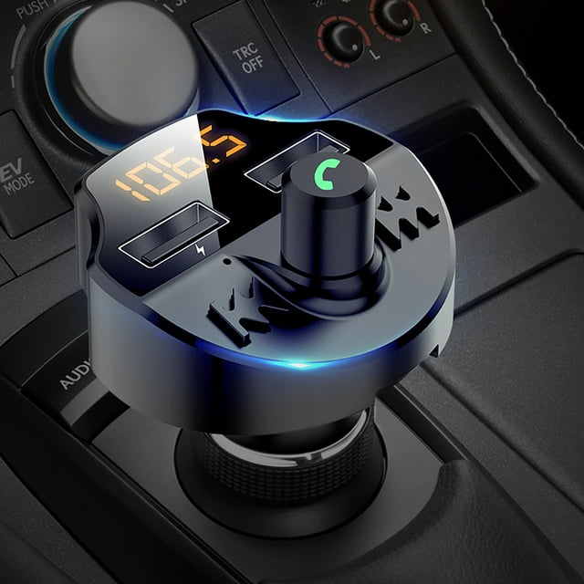 ddioayh Liquidation Émetteur Bluetooth pour Voiture Adaptateur Bluetooth pour Voiture avec Chargement USB Chargeur de Voiture Lecteur MP3 Prise en Charge Disque USB Mains Libres Appels