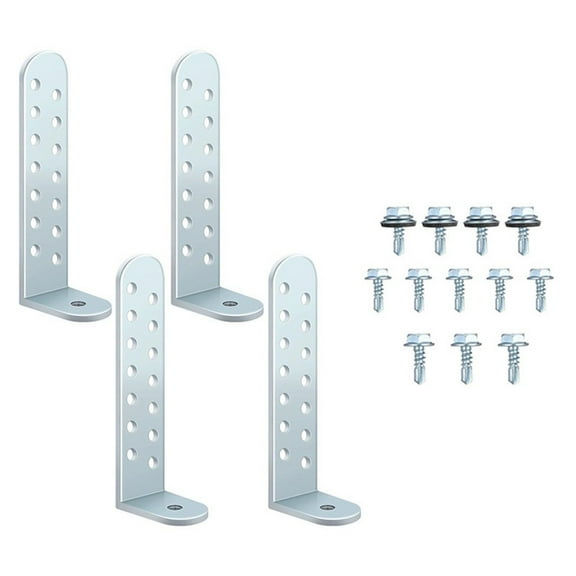 4 Pack Hurricane Condenser Brackets 4-1/4'' Hurricane Clips Tie Down Kit