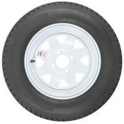 Trailer Tire On Rim ST175/80D13 175/80 D 13 Load C 4 Lug White Spoke