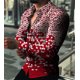 thumbnail image 1 of moda hombre graduación diamante cielo estrellado diseñador lujo cárdigan social hombre solapa abotonada camisa casual primavera otoño, 1 of 6
