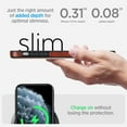 thumbnail image 3 of ELEHOLD Case for iPhone 11 Pro Max, Luxury PU Leather Anti-Scratch Magnetic Case with Invisible Kickstand for MagSafe Accessory,Brown, 3 of 8