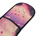 thumbnail image 4 of Yayeee Double Oven Mitt Kitchen Heat Resistant Baking 35" x7" Quilted Glove, Pixel Floating Hearts, 4 of 6
