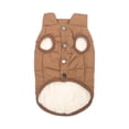 thumbnail image 3 of Ropa para perros pequeños, ropa cómoda, ropa ligera a la moda para clima frío, ropa de otoño, chaqueta de invierno, disfraz de mascota para cachorros Café Yinane Chaqueta de perros, 3 of 8