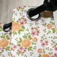 thumbnail image 3 of Ambesonne Flower Grommet Curtain, Peony Poppy Bridal Theme, 50" x 120", Pale Orange Green Rose, 3 of 6