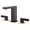 Black&Gold, variant on sumerain Brushed Gold 8 Inch Widespread Bathroom Faucet 2 Handle Lavatory Faucet Solid Brass, with Quick Connect Hose