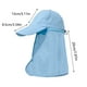 thumbnail image 3 of 3 Maneras de Usar Un Sombrero Protector Solar. Sombrero de Pescador para Senderismo y Pesca, para Hombres y Mujeres, con Secado Rápido, de Béisbol para Exteriores con Chal., 3 of 7
