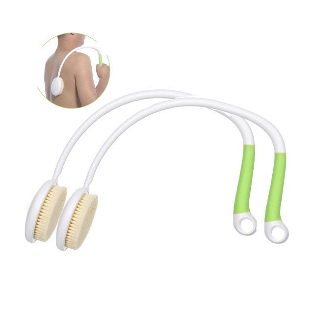 Fregadora trasera con mango largo, paquete de 2 ventiladores, para ducha