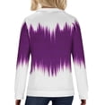 thumbnail image 3 of Lenpel Women's Plus Size Sweatshirts Long Sleeve Lapel Quarter Zip Pullover Tunic Tops Fall Fashion Outfits, 3 of 6