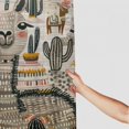 thumbnail image 3 of Orinice Llama Cactus Decorative Bathroom Decor Set with Hooks Polyester Fabric Shower Curtain - Chic Modern Design with Waterproof Effect 60x72, 3 of 7
