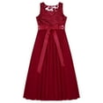 thumbnail image 3 of Alvivi Kids Flower Girls Sleeveless Formal Dress Princess Pageant Gown 6-14, 3 of 7