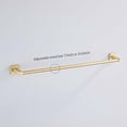 thumbnail image 6 of Brusehd Light Gold Bathroom Hardware Set 4 Pieces,Bathroom Accessories Set Stainless Steel Wall Mounted, Hand Towel Bar, Towel Ring, Robe Towel Hooks,Toilet Paper Holder,Towel Bar Set, 23.6 Inch…, 6 of 7
