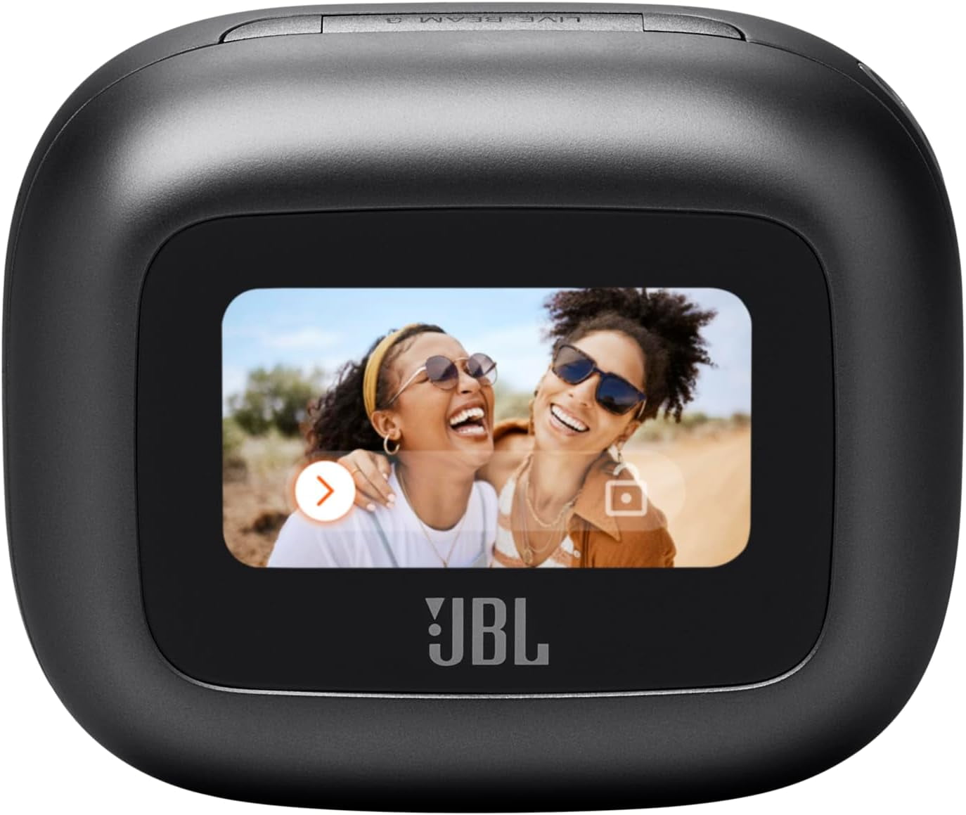 Open Box JBL Live Beam 3 - True wireless noise-cancelling earbuds with stick-closed design and Smart Charging Case - Black