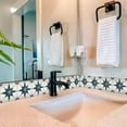 thumbnail image 2 of Mi Alma Peel and Stick Star Shaped B69 Backsplash Tile Stickers, Dark Gray, 6" x 6" (24-Pack), 2 of 10