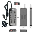 thumbnail image 7 of ONDOG 10 Outlet Surge Protector with 4 USB Ports, Black, 7 of 7