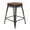 Black/Teak, variant on Flash Furniture Kai Commercial Grade 24" High Backless Silver Metal Indoor-Outdoor Counter Height Stool with Gray Poly Resin Wood Seat