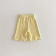 thumbnail image 5 of AVTOIFY Girls Shorts, Shorts for Girls, Children's Summer Solid Color Lightweight and Comfortable and Casual Elastic Shorts For Kids, Toddler Girl Clothes, Girls Summer Clothes, Yellow, 5 of 5