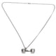thumbnail image 3 of Collar, collar con colgante de mancuernas, collar vintage unisex, collar con accesorio de ropa, valor excepcional, 3 of 9
