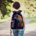 thumbnail image 6 of Lightweight Backpack Chameleon School Bag Travel Laptop Daypack for Men Women Casual Rucksack, 6 of 6