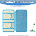 thumbnail image 2 of Pack of 4 microfiber mop refills to effectively clean the cleaning routine, 2 of 4