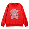 thumbnail image 4 of Hwmodou Toddler Girls Graphic Sweatshirts Kids Graphic Prints Sweatshirt Crewneck Long Sleeve Cute Drop Shoulder Pullover Tops Casual Holiday Party Kids Clothing,3-10Y, 4 of 4
