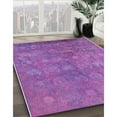 thumbnail image 3 of Ahgly Company Machine Washable Indoor Rectangle Industrial Modern Tyrian Purple Area Rugs, 5' x 8', 3 of 7