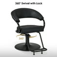 thumbnail image 4 of BarberPub Hydraulic Salon Chair for Hair Stylist, 360° Swivel, Ergonomic Backrest & Footrest, 4 of 9
