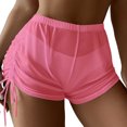 thumbnail image 4 of HOWPAY Womens Swim Shorts High Waisted Basic Swim Boyshort Full Coverage Solid Color Tummy Control Stretchy Beach Pool Bathing Suit Bottoms RD2 S, 4 of 5