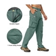 thumbnail image 6 of Little Donkey Andy Men's Quick Dry UPF 50+ Cargo Pants, Stretch Lightweight Outdoor Hiking Pants Sage S, 6 of 7