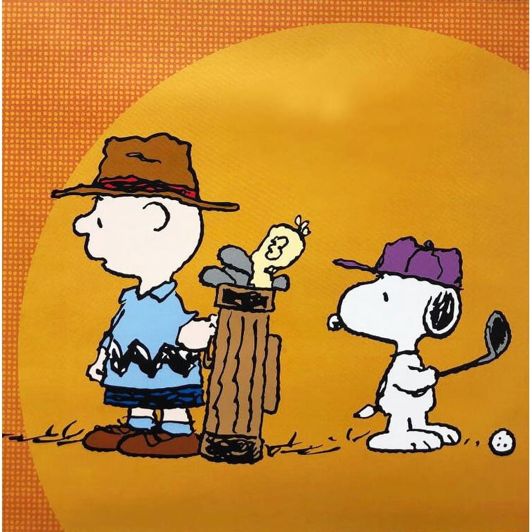 スヌーピー　チャーリーブラウン　ゴルフリトグラフ Charles Schulz Peanuts 