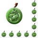 thumbnail image 1 of Guardurnaity Regalos Exquisita artesanía Colgantes de jade para seres queridos Collar con colgante versátil Verde espinaca único 50 * 7 mm espinacas verdes 50*7mm 10Conjunto, 1 of 6